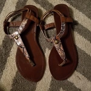 Snake Skin Sandals